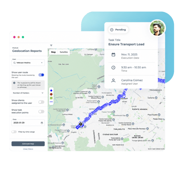 Route and delivery coordination with CheckOP to optimize logistics operations and monitor field teams