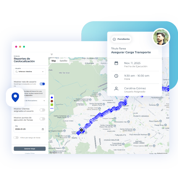 Coordinación de rutas y entregas con CheckOp para optimizar operaciones logísticas y monitoreo de equipos en campo