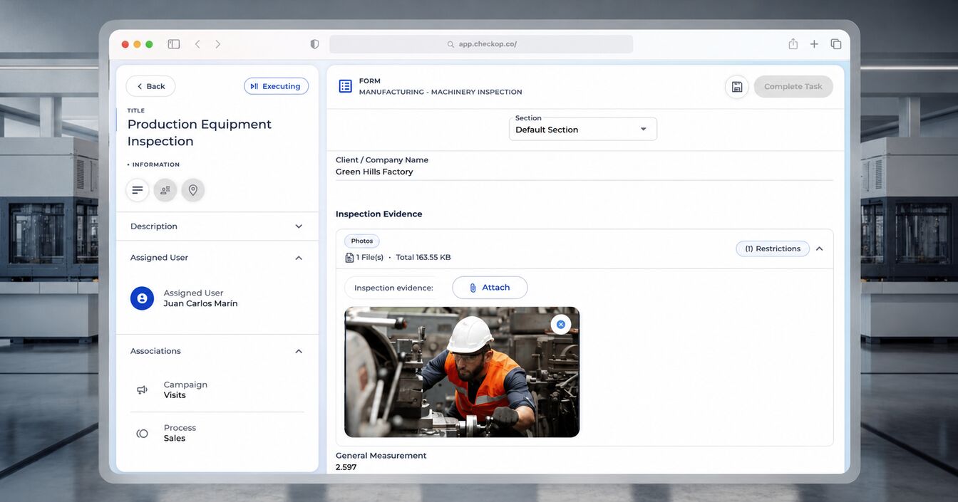 Inline quality control and ISO compliance with CheckOP for process supervision and operational traceability in manufacturing