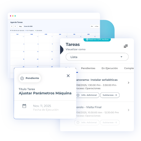 Gestión de equipos de producción con CheckOp para coordinación de actividades y control operativo en manufactura