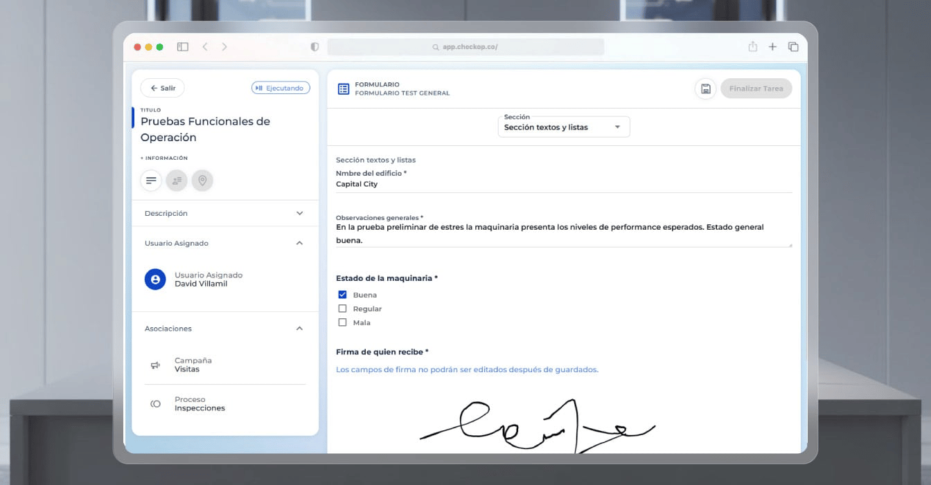 Operaciones HVAC y aire acondicionado gestionadas con CheckOp para supervisión técnica y seguimiento de actividades en campo