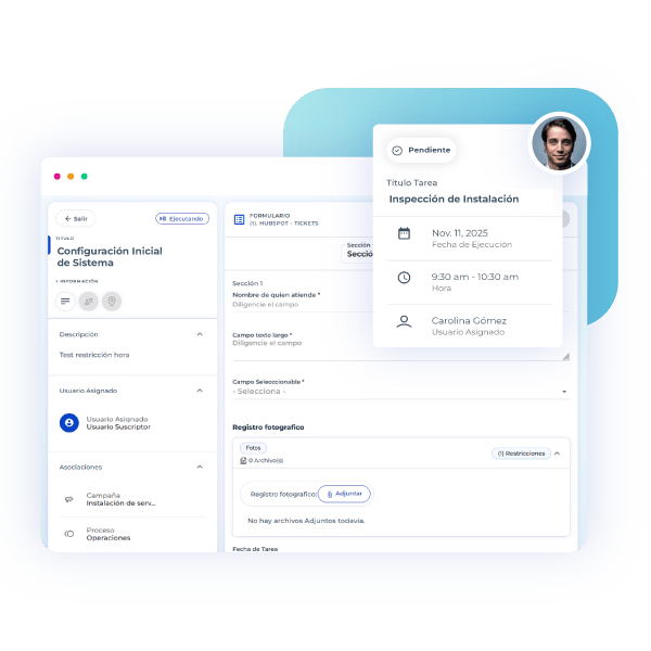 Seguimiento de operaciones técnicas en campo con Checkop para control de actividades y gestión de servicios especializados