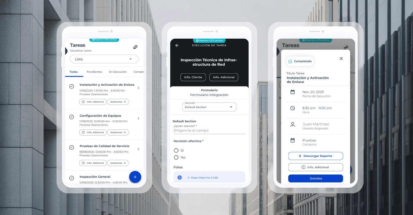 Auditorías de inventario en racks y nodos de telecomunicaciones con CheckOp para control técnico y seguimiento operativo en campo