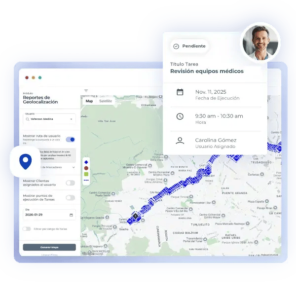 Seguimiento GPS en Checkop con respuesta inmediata para ubicar y supervisar operaciones en campo