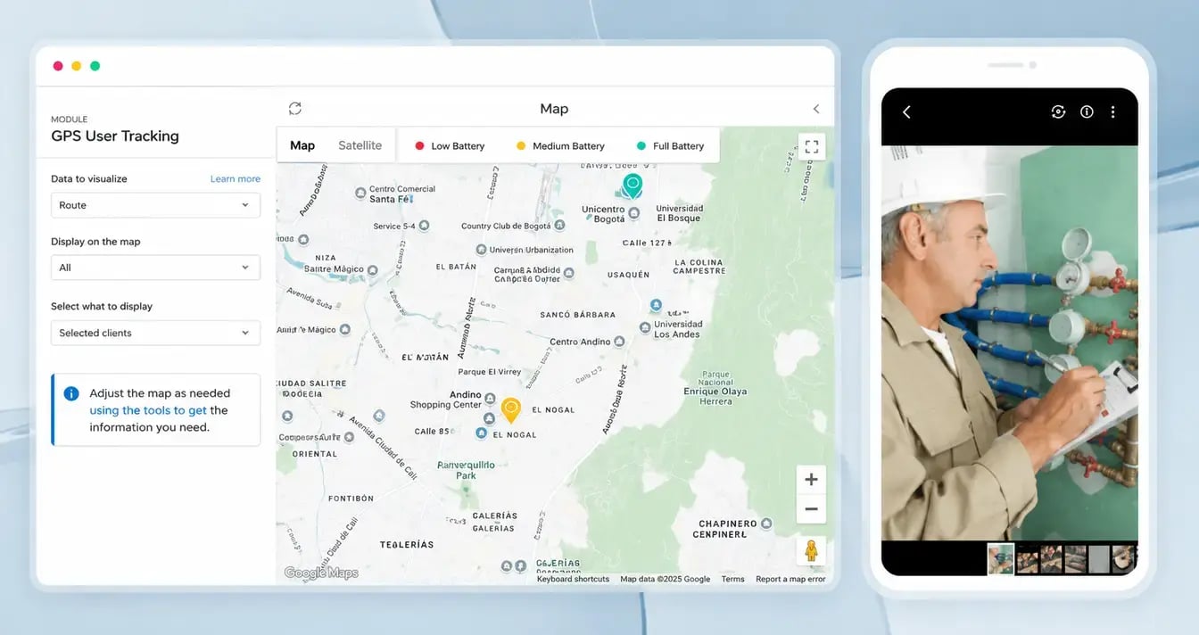 Geolocation validation in CheckOP to supervise locations and compliance of field operations