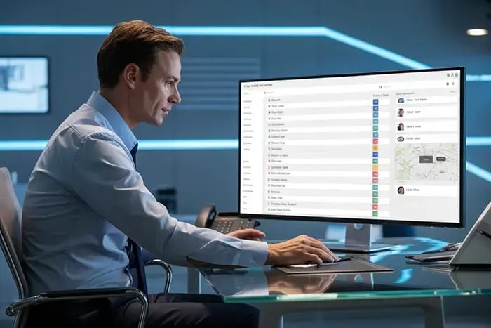 Detailed task view in CheckOP for operational tracking and field activity control