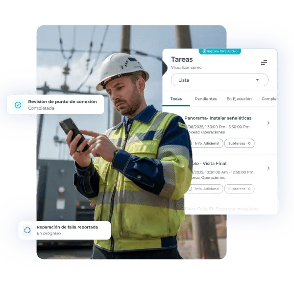 Gestión de operaciones de construcción en CheckOp para seguimiento de tareas y control operativo en obra